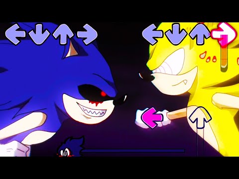 Below The Depths - Sink Song Fleetway vs Sonic.EXE in Friday Night Funkin be Like