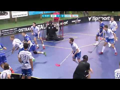 Highlights: 1. SC TEMPISH Vítkovice - FAT PIPE FLORBAL CHODOV 4:3