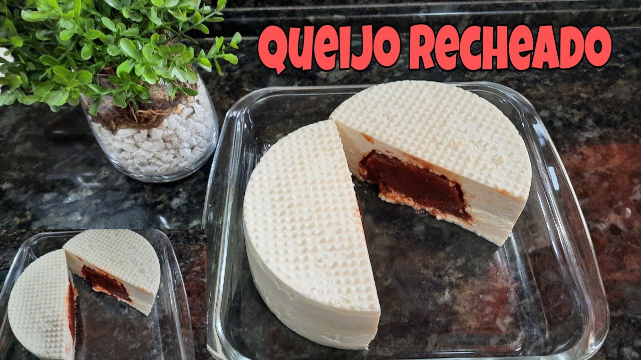 como fazer queijo recheado com goiabada||super fácil||com apenas 5 litros de leite