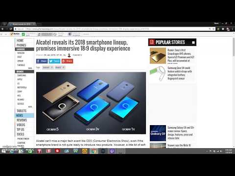 Alcatel Reveals Its 2018 Smartphone Lineup (Alcatel 1x, Alcatel 3v & Alcatel 5)