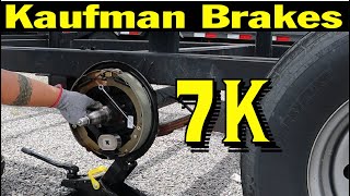 How to change electric trailer brakes DIY! 7K Lippert or Dexter axle