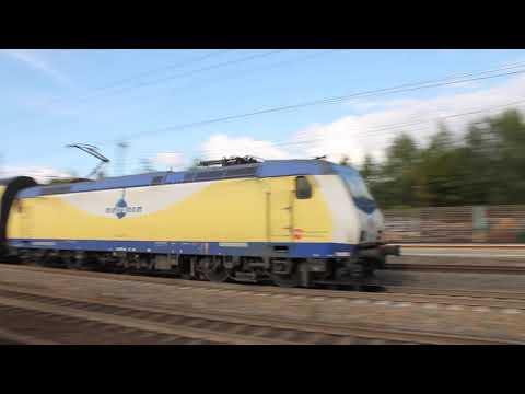 Metronom Electric Double Deck train at Hamburg Harburg 28-9-22