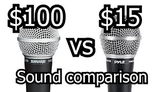 Video thumbnail for Pyle PDMIC58 vs Shure SM58 - A/B sound comparison by RosieMoto