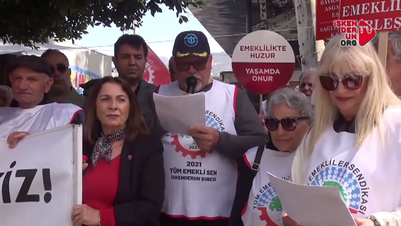 İskenderun’da Emeklilerden “Geçinemiyoruz” Tepkisi