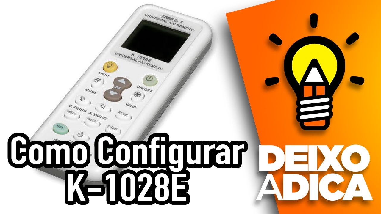 Controle Universal Ar Condicionado Split, Gaveta Piso Teto K-1028E -  e-WorkTemp