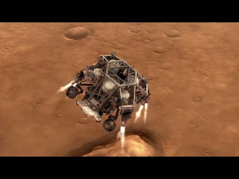 Perseverance se landing op Mars