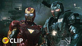 Iron Man & War Machine vs Drones & Vanko -