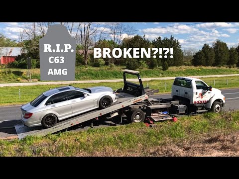Cocky Mercedes C63 AMG Breaks Down After Beating Stage 2 BMW 335i