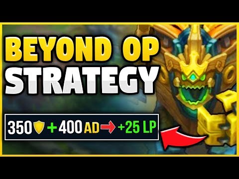 *NEW* INSANELY OP BOOSTING STRATEGY! (WIN GAME AT 3 ITEMS) BETTER THAN INT SION! - League of Legends