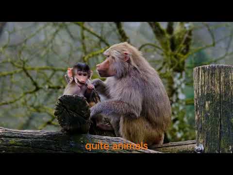 4K HDR Monkey  - Life of Monkeys - Animal Documentary - Fun & Relaxing Music Video - No Talk