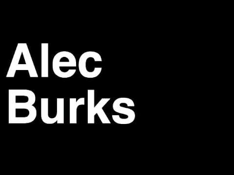 How to Pronounce Alec Burks Utah Jazz NBA Basketball Slam Dunk Free Throw Shot