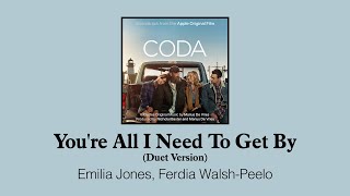 (아카데미 작품상 수상) 인생 음악 영화, 코다 OST | Emilia Jones, Ferdia Walsh-Peelo - You&#39;re All I Need To Get By