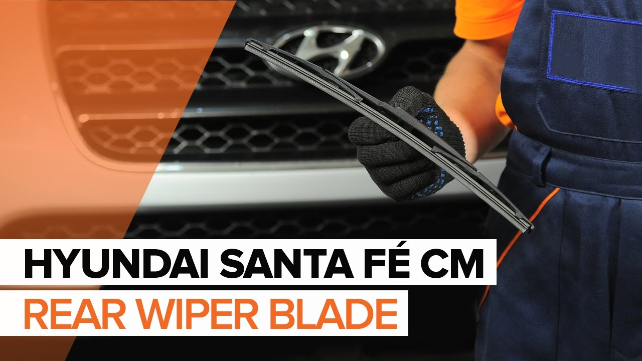 Kuidas vahetada Hyundai Santa Fe CM taga-klaasipuhastite – õpetus