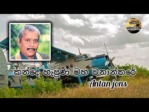 Kandhe hapuna maha wananthare - කන්දෙ හැපුණ මහ වනාන්තරේ - Antan jones