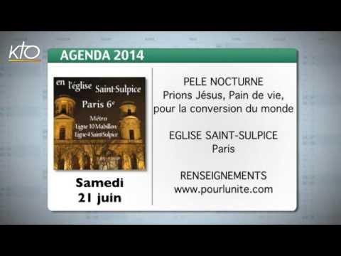 Agenda du 13 juin 2014