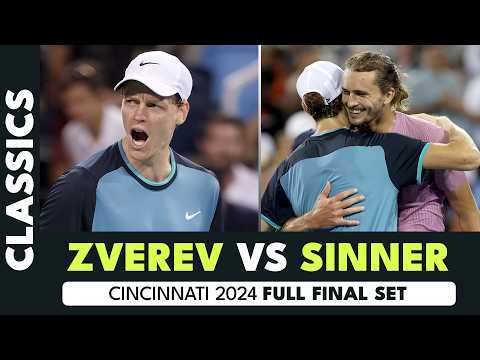 THRILLING Jannik Sinner vs Alexander Zverev Final Set 🥵 | Cincinnati 2024 Semi-Final