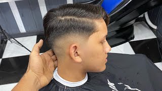 HOW TO DO A MID FADE WITH A FULL TOP 😱 easy step-by-step 🔥🥷🏽