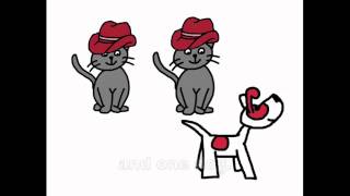 Plural Regular Song - "2 Hats, 2 Cats and 1 Dog" - Rockin' English