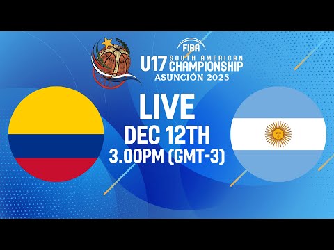 Group Phase | Colombia v Argentina | Full Basketball Game |FIBA U17 South American Championship 2025