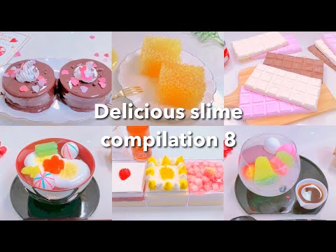 【ASMR】🥢おいしそうなスライムまとめ8🍫【音フェチ】Delicious slime compilation 8