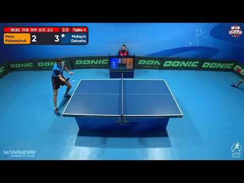 13:00 Petro Pidleteichuk 2 - 3 Maksym Deineha West 1 WIN CUP 18.10.2022 | TABLE TENNIS WINCUP