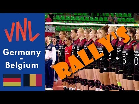Best RALLY'S Germany - Belgium (Nations League Woman)