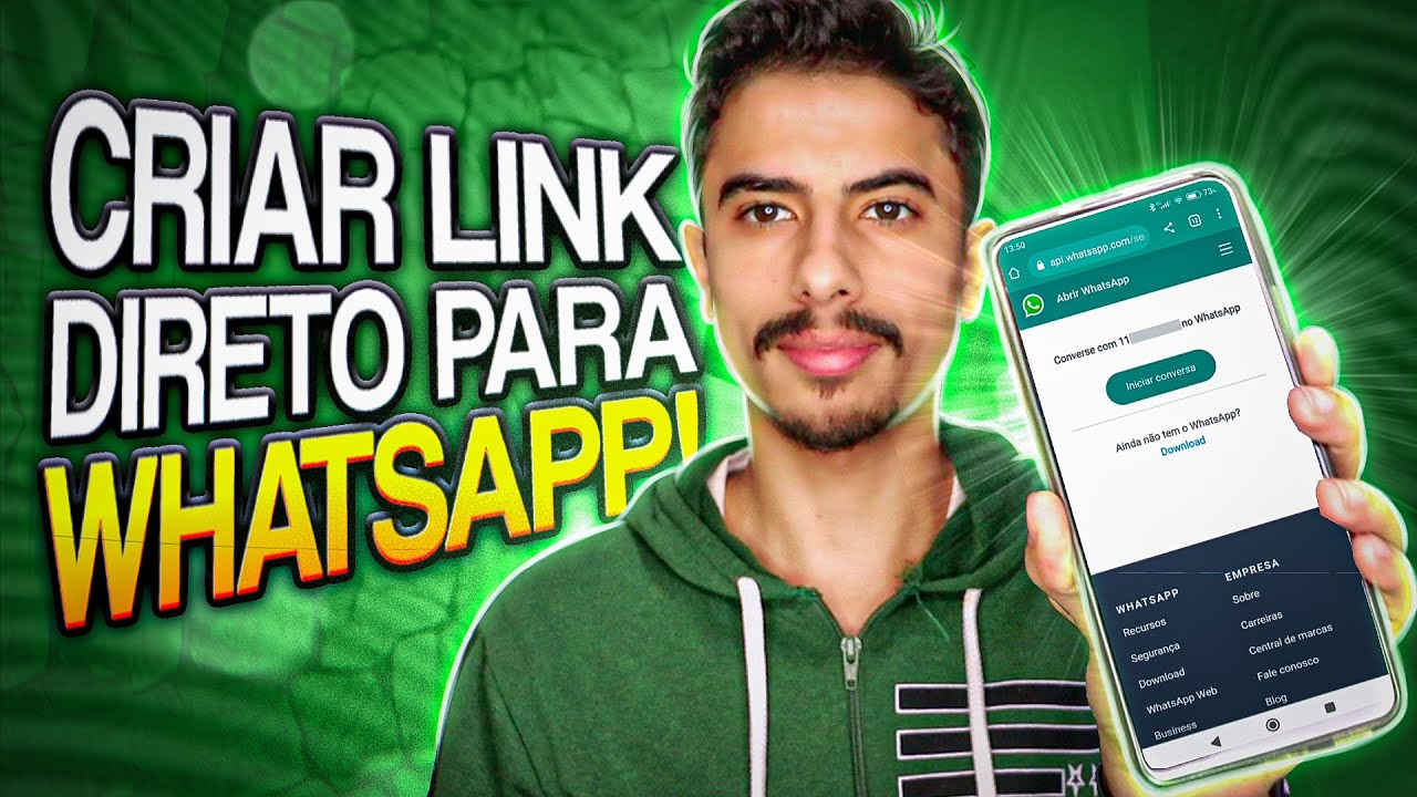 Como CRIAR LINK DIRETO para seu WHATSAPP! (COM MENSAGEM PERSONALIZADA)