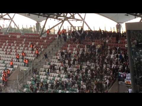 Legia Warszawa - Sandecja Nowy Sącz (29.07.2017) Awantura