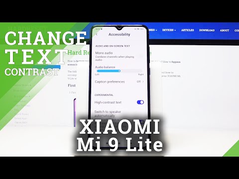 How to Enable High Contrast Text in XIAOMI Mi 9 Lite – Display Settings