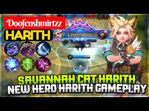 Savannah Cat Harith, New Hero Harith Gameplay [ Doofenshmirtzz Harith ] Mobile Legends Video