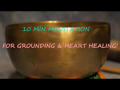 MEDIUM BOWL #M297~10 min Daily Meditation for Grounding & Heart Healing!  www.templesounds.net