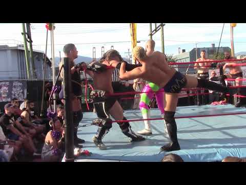 Lucha Libre Spectacular Amerikan Guns vs The Tonys (Adam Ryder Tony Baroni and Miles Deville)