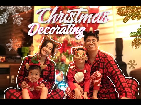 CHRISTMAS DECORATING WITH THE FAMILY