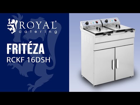 video - Rasvakeitin - sähkökäyttöinen - 2 x 16 l - 400 V - alakaappi