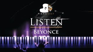Download lagu Beyonce - Listen - Piano Karaoke Instrumental Cover with Lyrics mp3