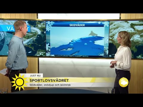 Här kommer färsk sportlovsväderrapport - Nyhetsmorgon (TV4)