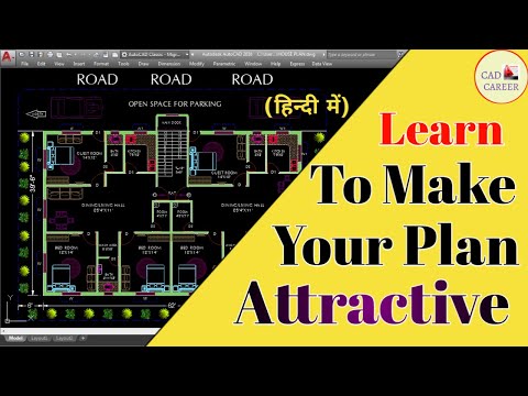how to create Attractive plan in autocad || draw 2D drawing with layer properties || 2D plan drawing