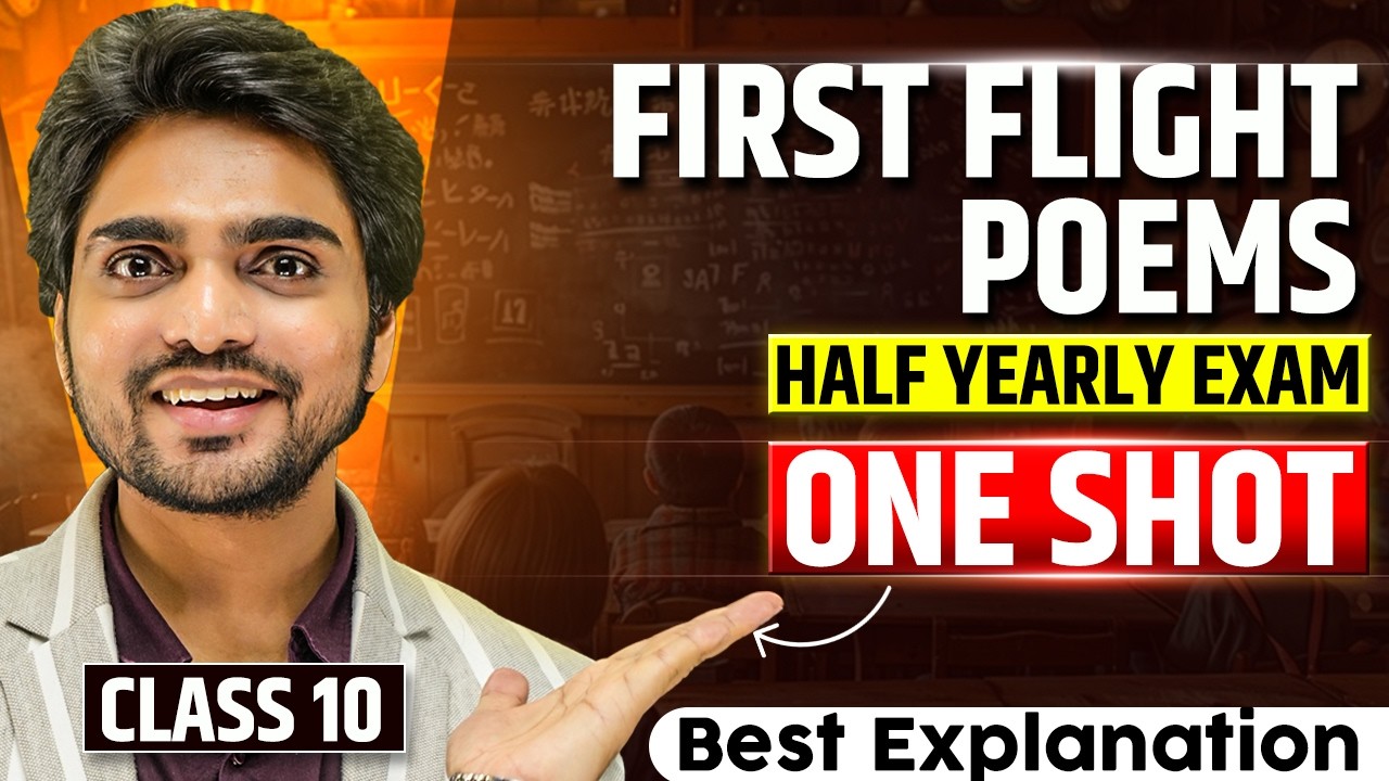 🔴 LIVE | CLASS 10TH ENGLISH | FIRST FLIGHT POEMS IN ONE SHOT |IMPORTANT QUESTIONS/LONG ANSWERS