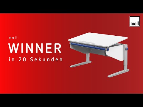 In 20 Sekunden: moll Winner – Der ergonomische Kinderschreibtisch, der mitwächst