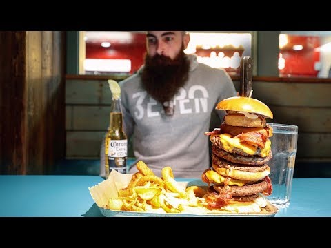 THE UNDEFEATED GIRAFFE BURGER CHALLENGE | The Chronicles of Beard Ep.107