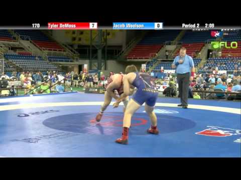 Cadet 170 - Tyler DeMoss (Illinois) vs. Jacob Woolson (New York)