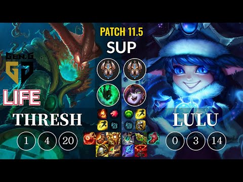GEN Life Thresh vs Lulu Sup - KR Patch 11.5
