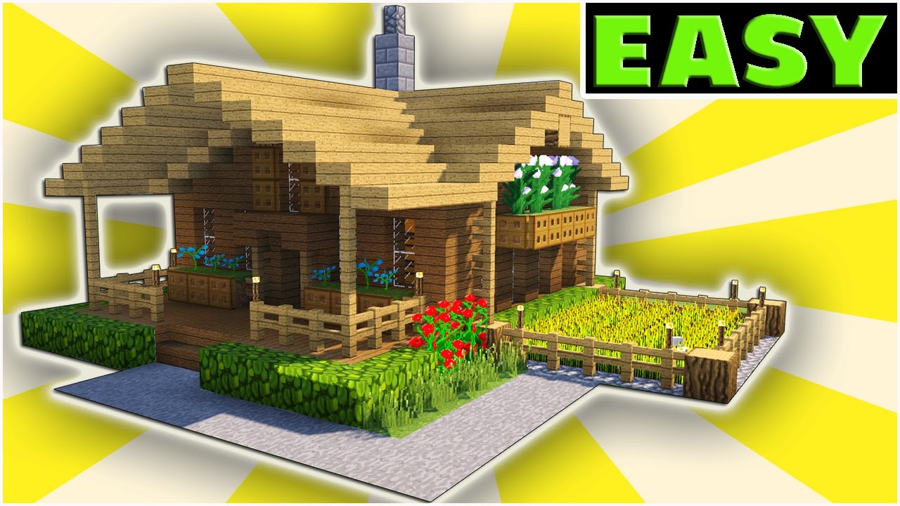 2 Player Starter House for Survival Minecraft, Tutorial!