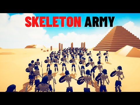 SKELETON ARMY vs EVERY FACTION UNITS - Totally Accurate Battle Simulator - TABS