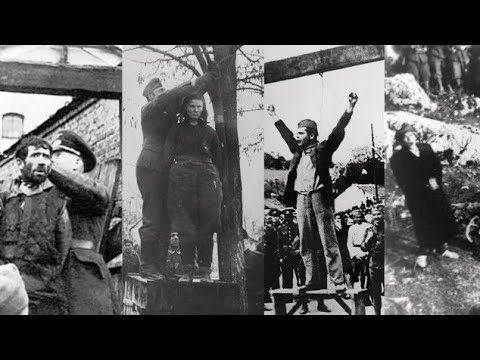 Last moments before Execution of brave resistance members who opposed Nazis 