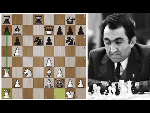 Лучшая партия Петросяна в матче со Спасским 1969 года! Шахматы.