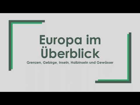 Geographie: Europa im Überblick einfach und kurz erklärt