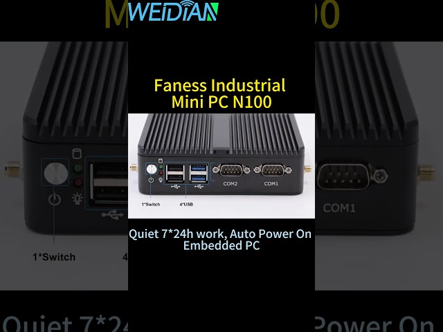 Vídeo relacionado con VENOEN Mini PC sin Ventilador N100, Fanless Desktop pc, Dual HD2.0, DP, 4K, 2xCOM, LAN RJ45, WiFi, BT4.2, Auto Power On, Uso en Oficina/hogar/Empresa, Servidor Industrial, 8GB RAM 256GB SSD