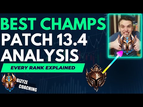 Best Champions For CLIMBING (every rank explained) | Patch 13.4 Nerf & Buffs analysation