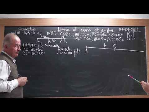 1570 Clasa 6 - Dreapta Segment Lungimea si mijlocul unui segment Constructie segment congruent